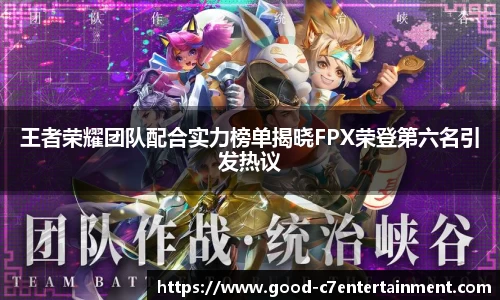 王者荣耀团队配合实力榜单揭晓FPX荣登第六名引发热议